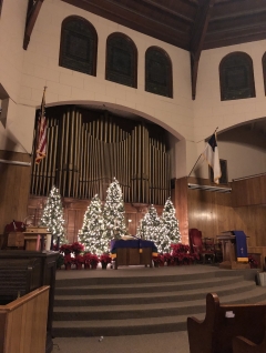 inside church